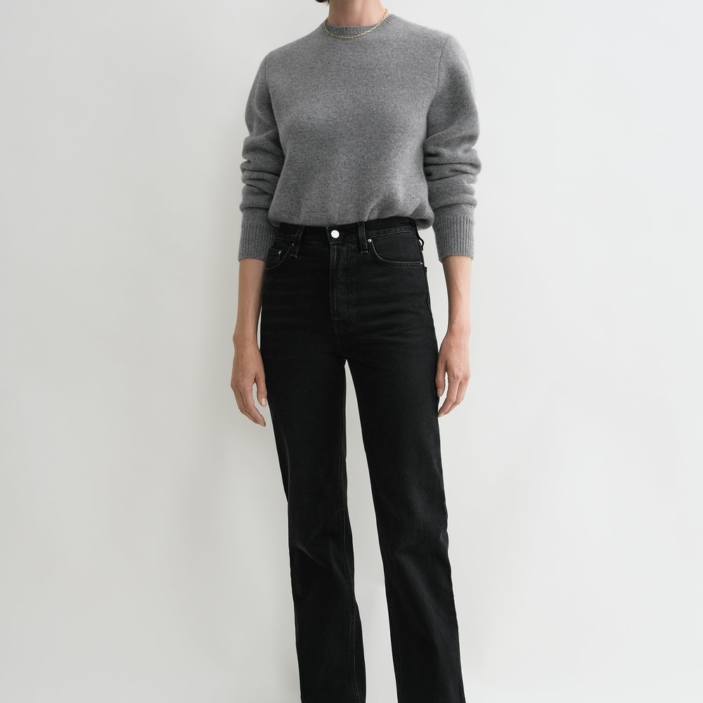 Toteme Black Straight Leg Women's Jeans